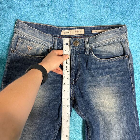 Vintage Guess Jeans Women’s 31 – Robertson Slim Tapered – Blue Denim Y2K - Picture 5 of 16